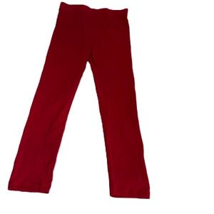 Forever 21 Red Leggings Long Size Large NWT